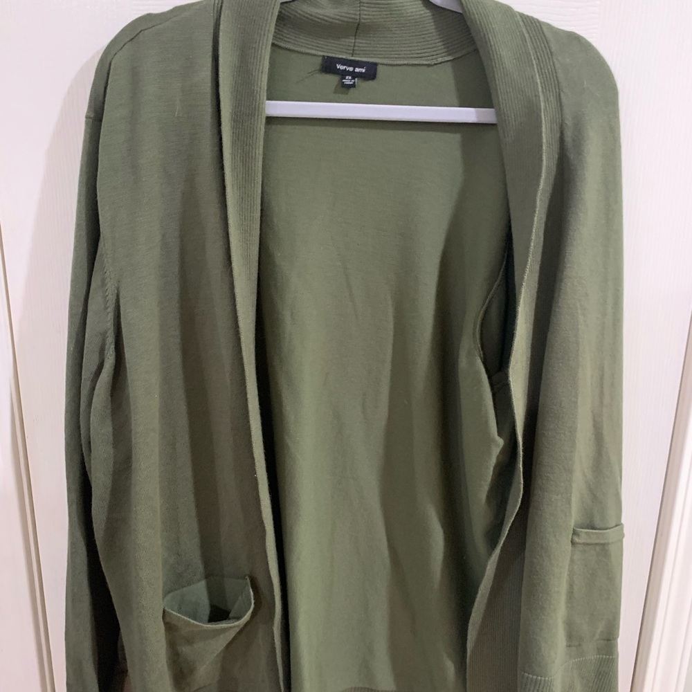 Dark green cardigan